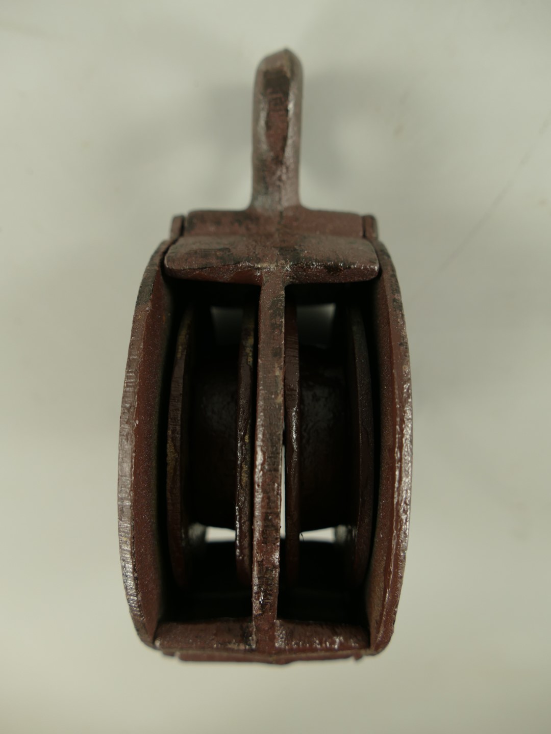 RAUS*PREIS Riemenscheibe Eisen braun Farb. H.15cm