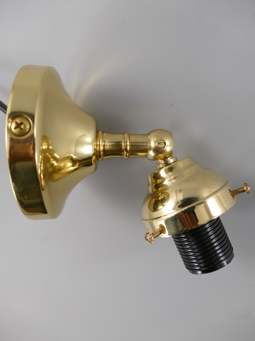 Deckenhalter E14 Messing o. Schirm Gh.4!!-H.14cm