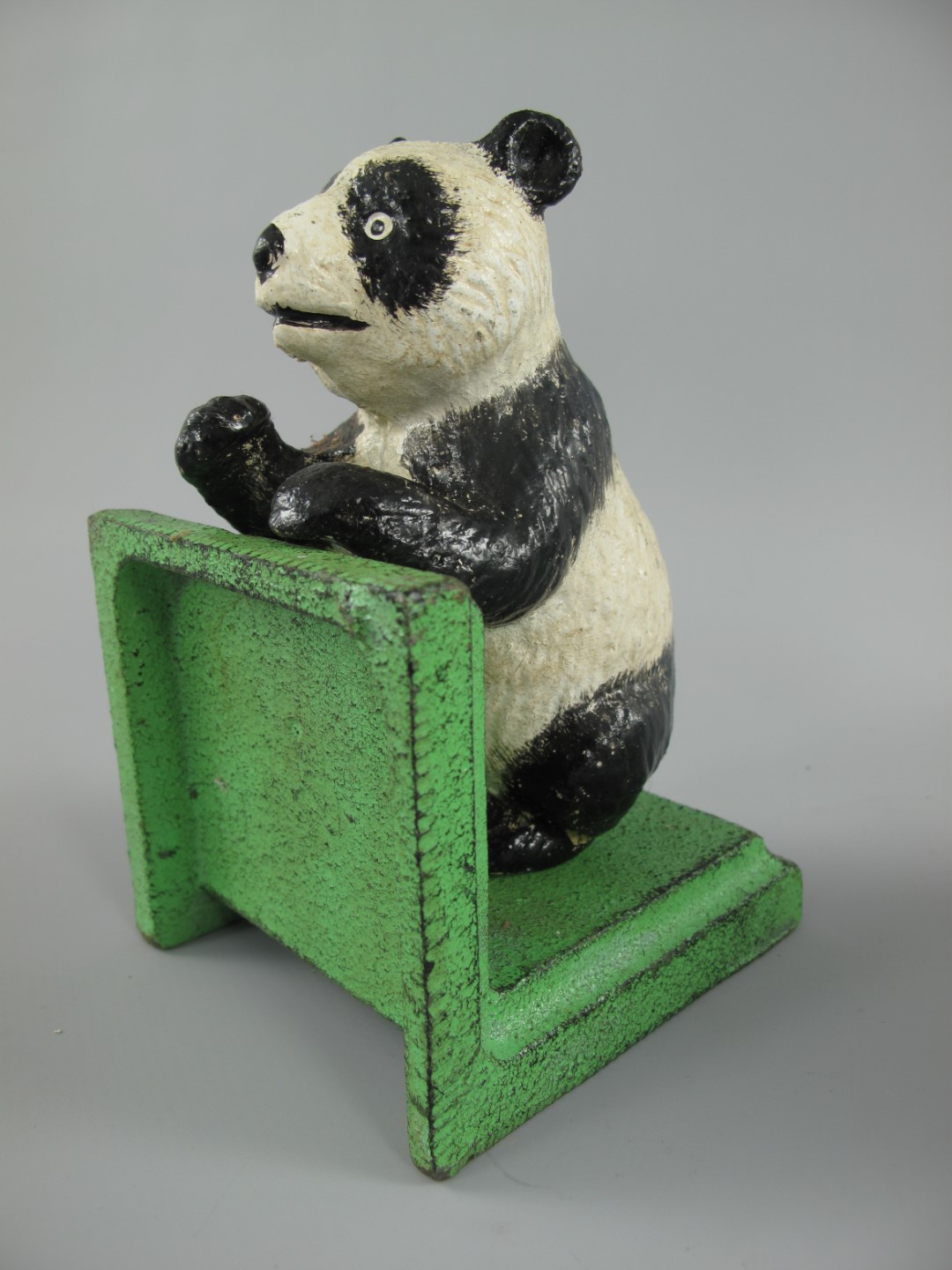 Buchstürzen Set/2 Eisen farbe PANDA H.15x18cm SET!