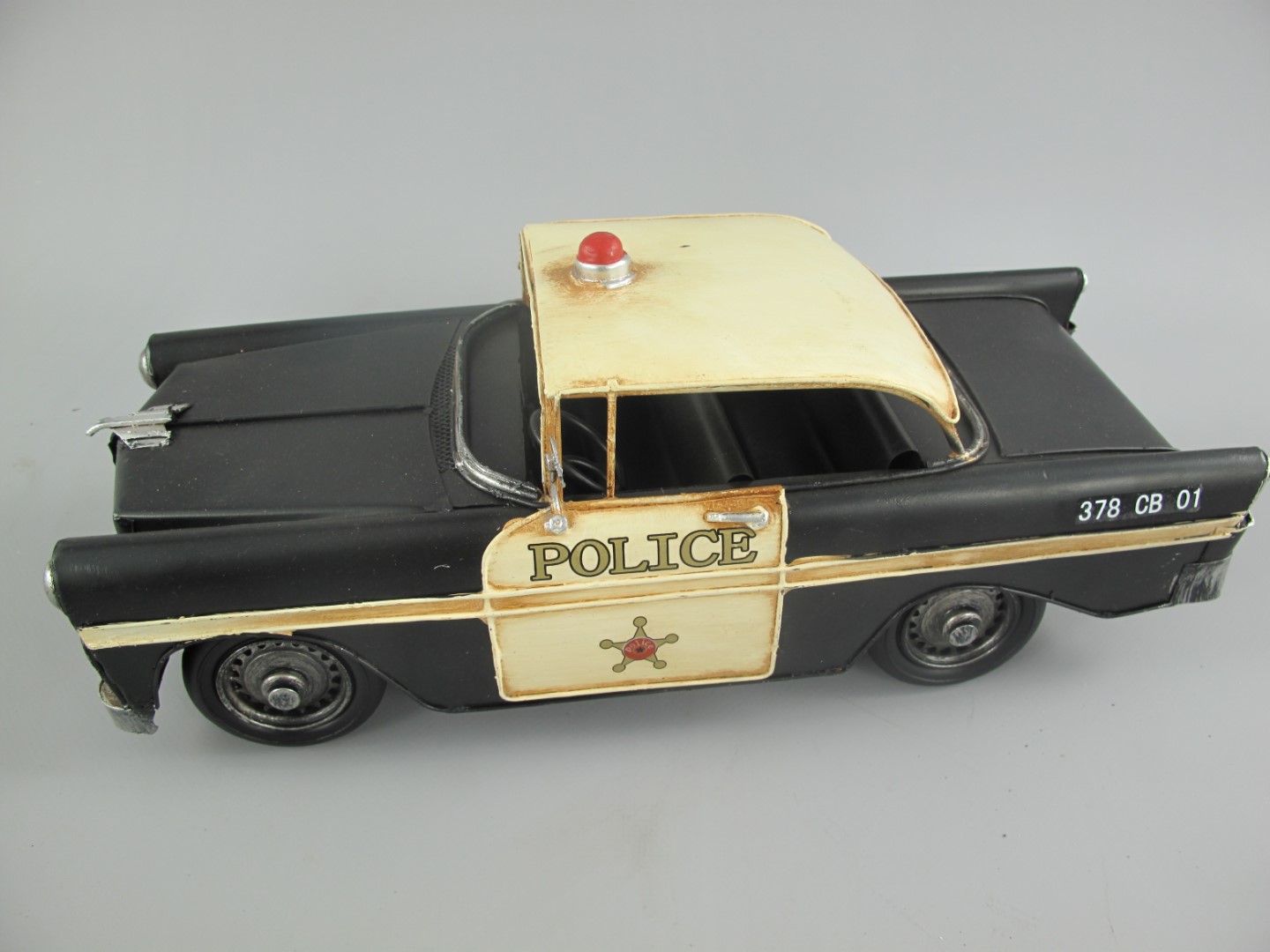 Auto POLICE Antik Eisen L.32x12x13cm