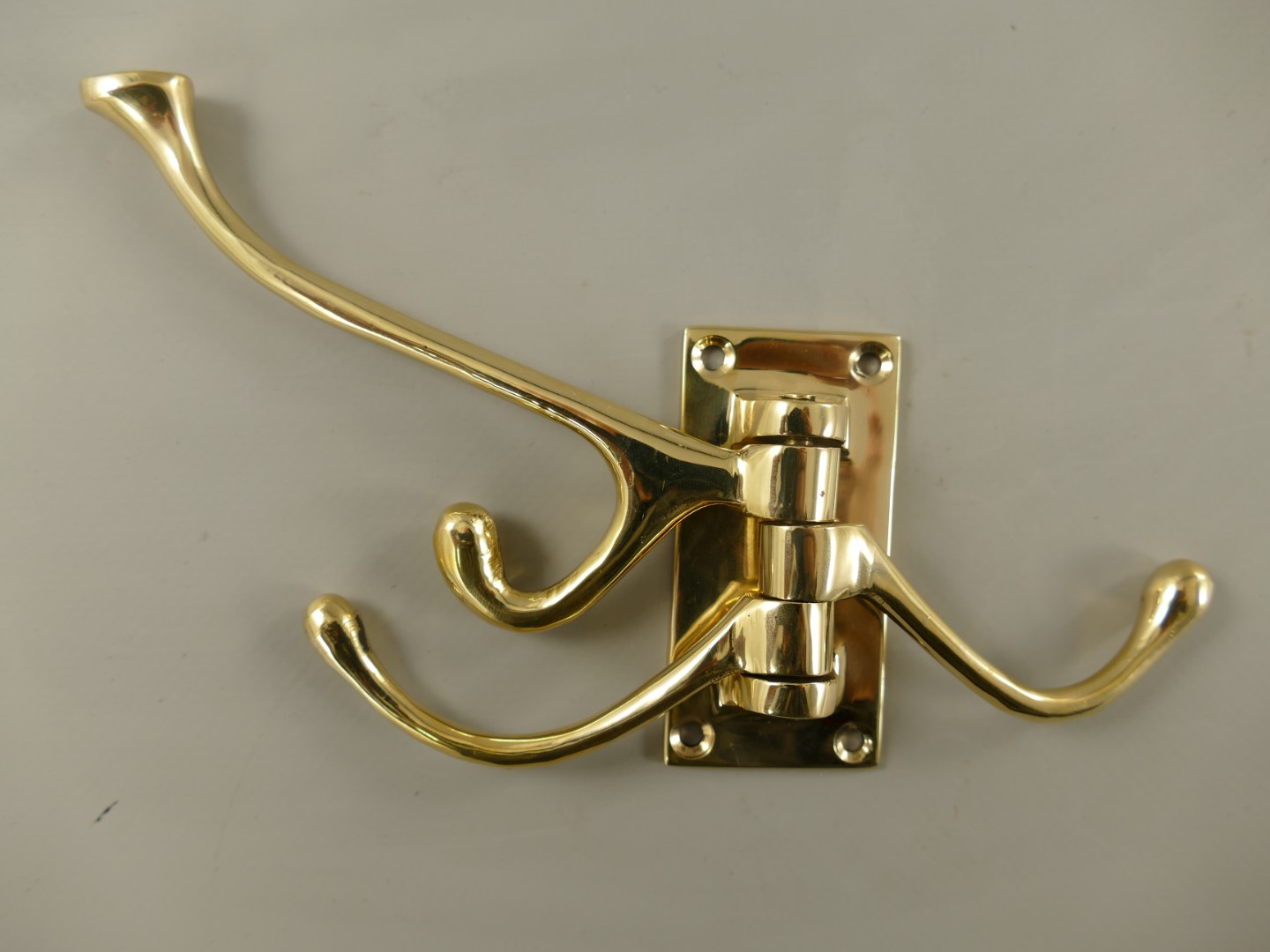 Garderobenhaken Messing H.12cm