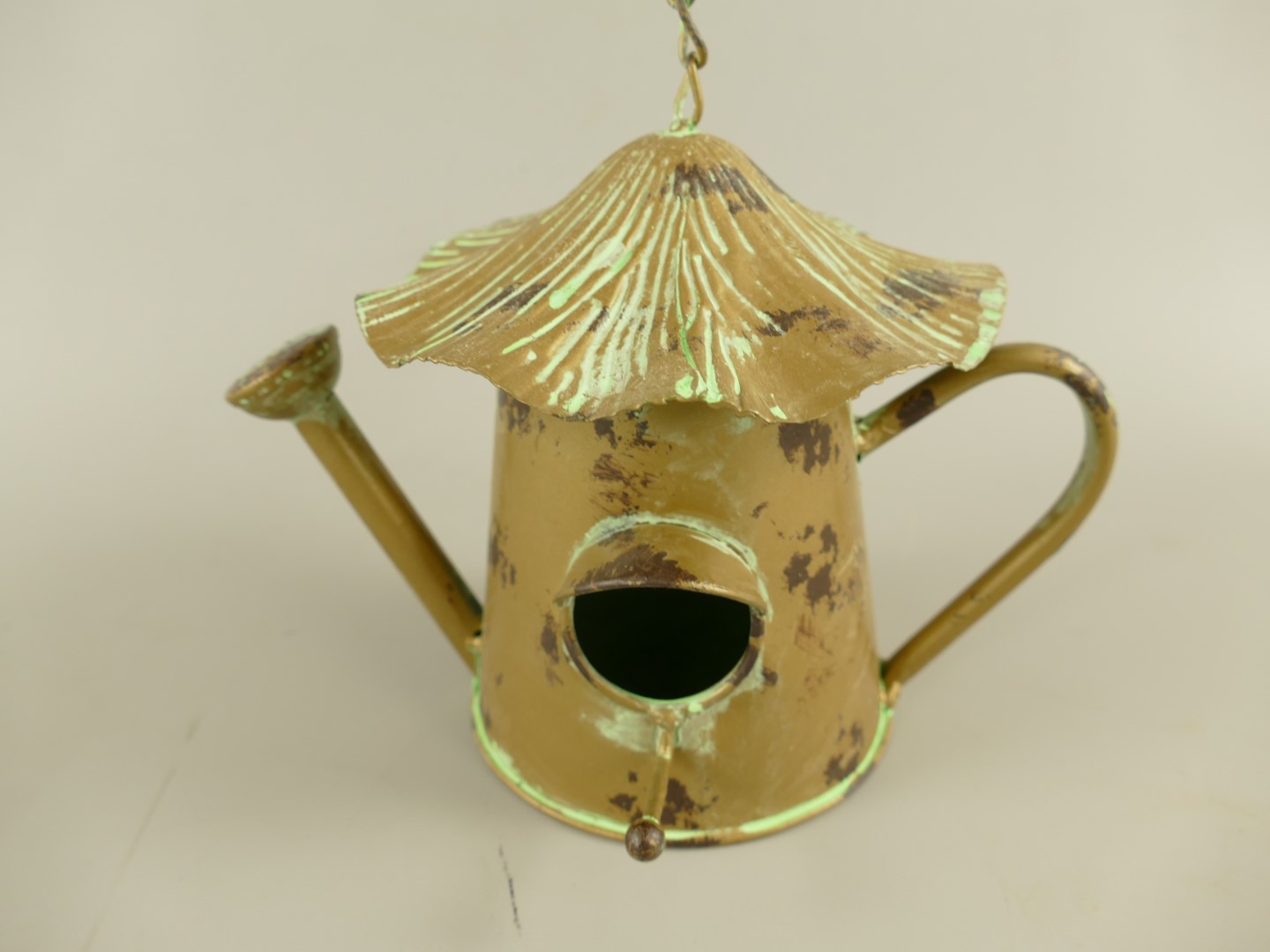 Vogelhaus Grün farbig H.34cm