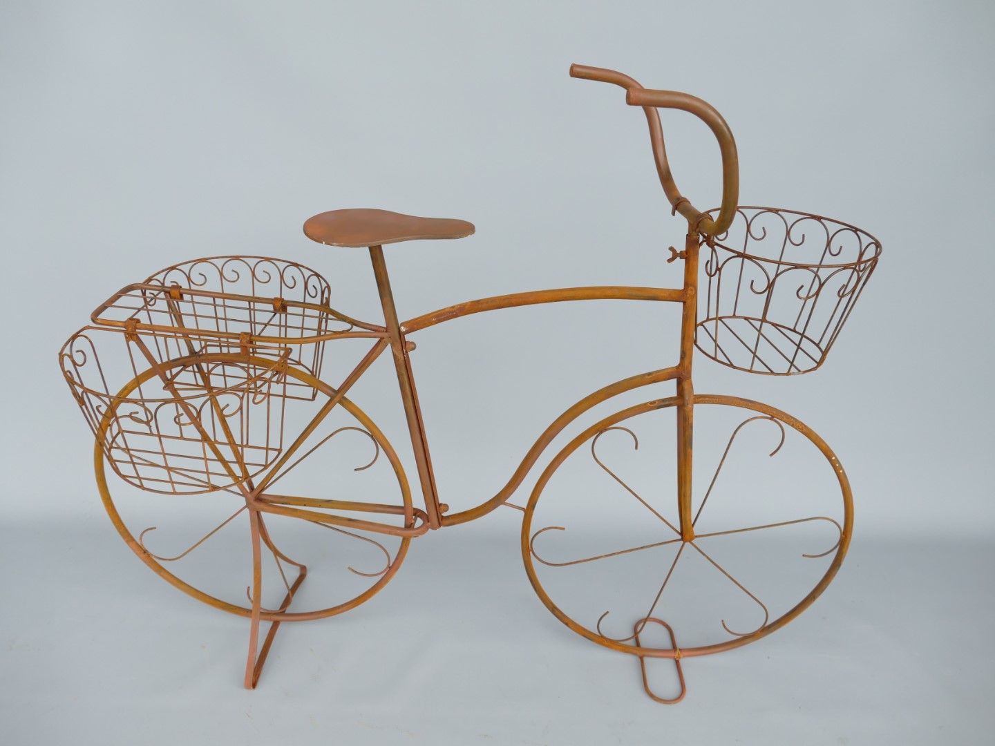 (*S) Blumen FAHRRAD Naturrost Farbig  L.112cm