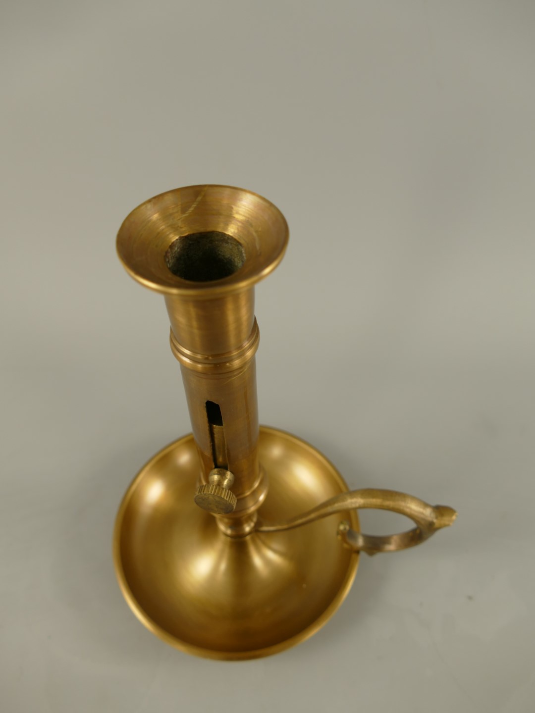 Schiebeleuchter Messing brüniert H.20cm
