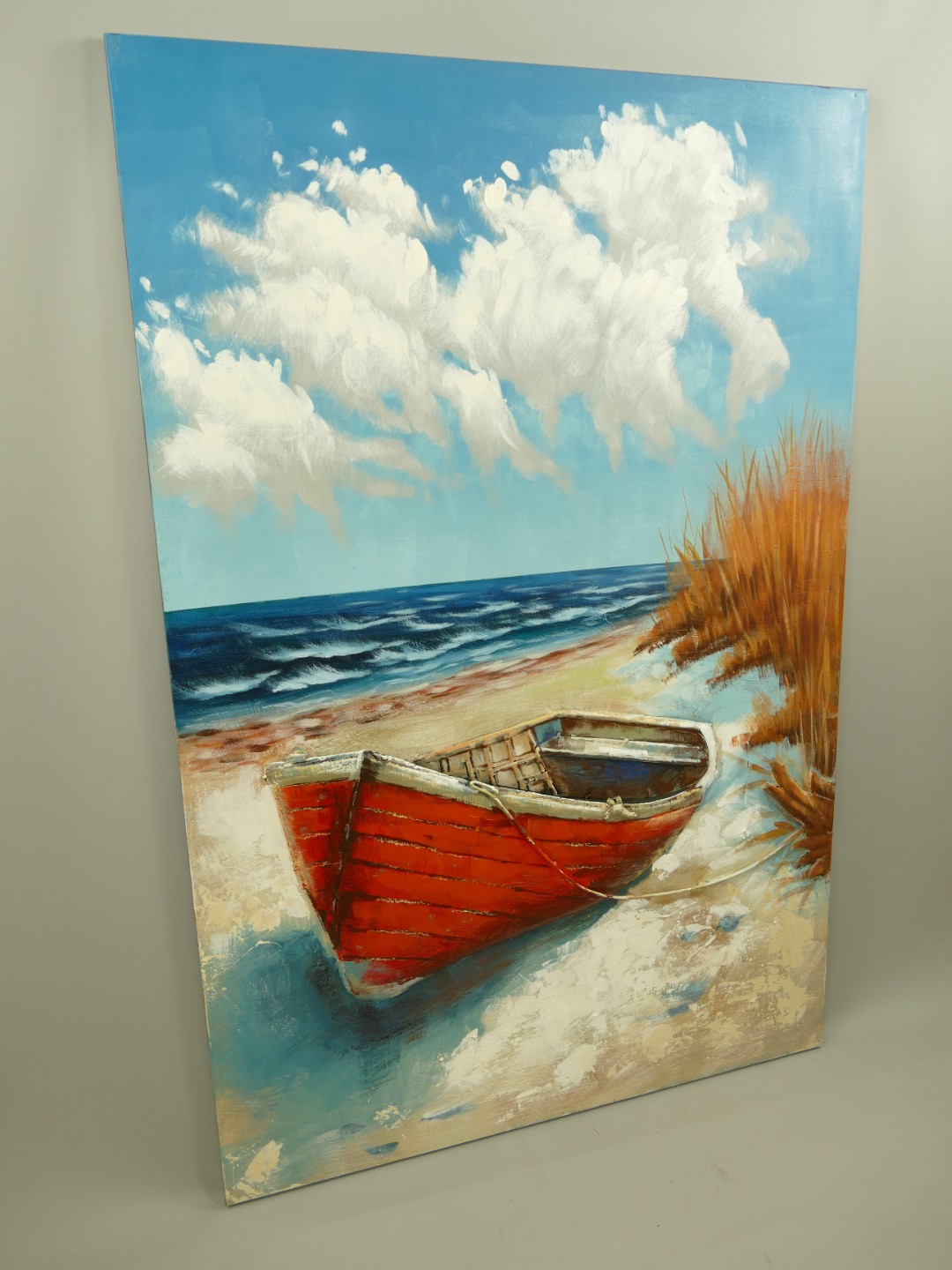 (*) Metallbild (3D) Eisen Schiff H.120x80cm