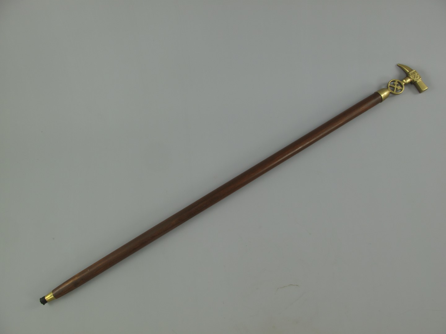 Spazierstock BERGBAU Holz/Griff Mess. brün. L.92cm