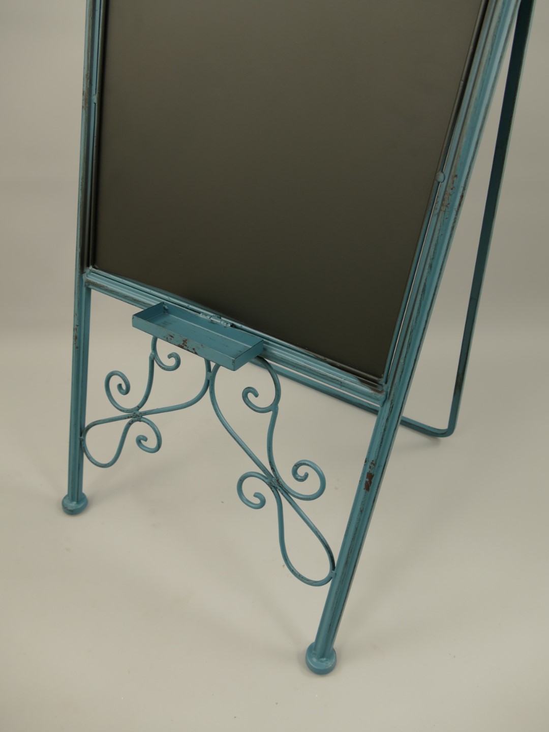 Werbetafel Eisen Blau/Schwarz H.98cm