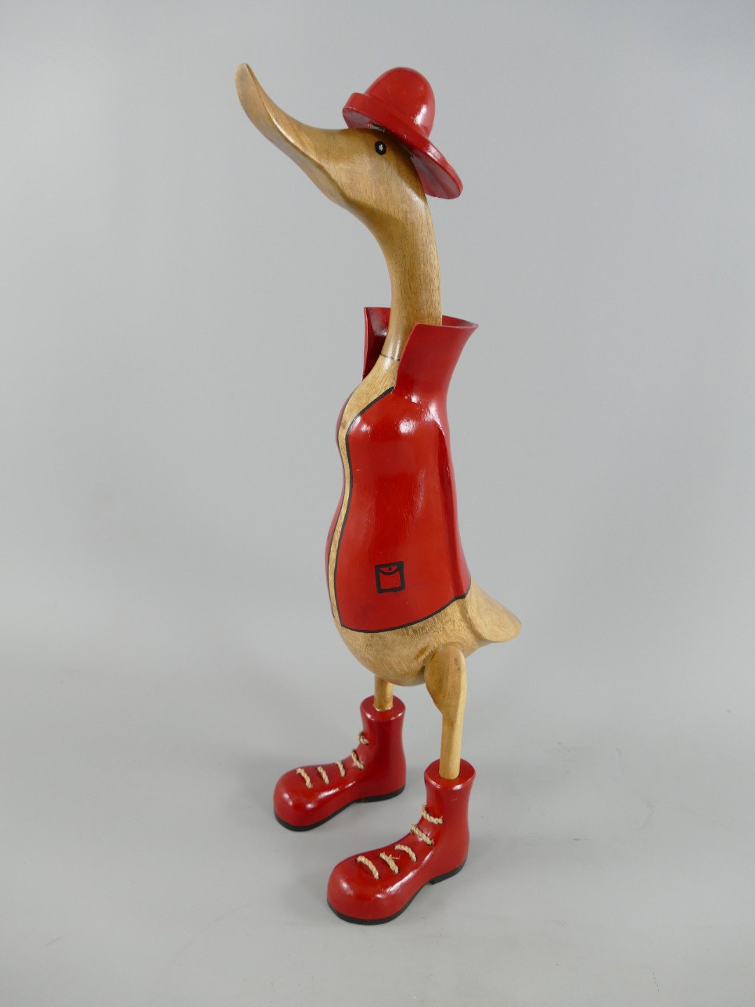 *NT TEAK Ente Feuerwehr H.50cm