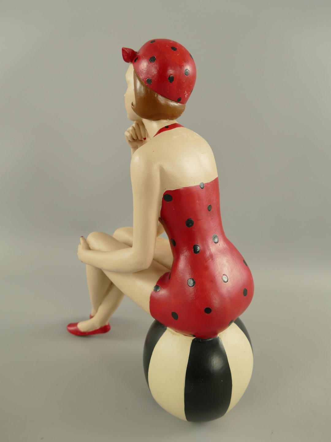 Badepuppe Polystein farbe H.38cm