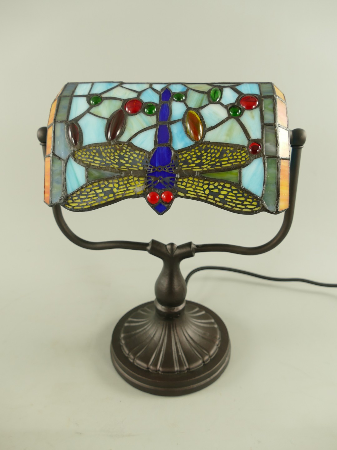 Bankerslamp Tiffany fassung E27 H.33cm