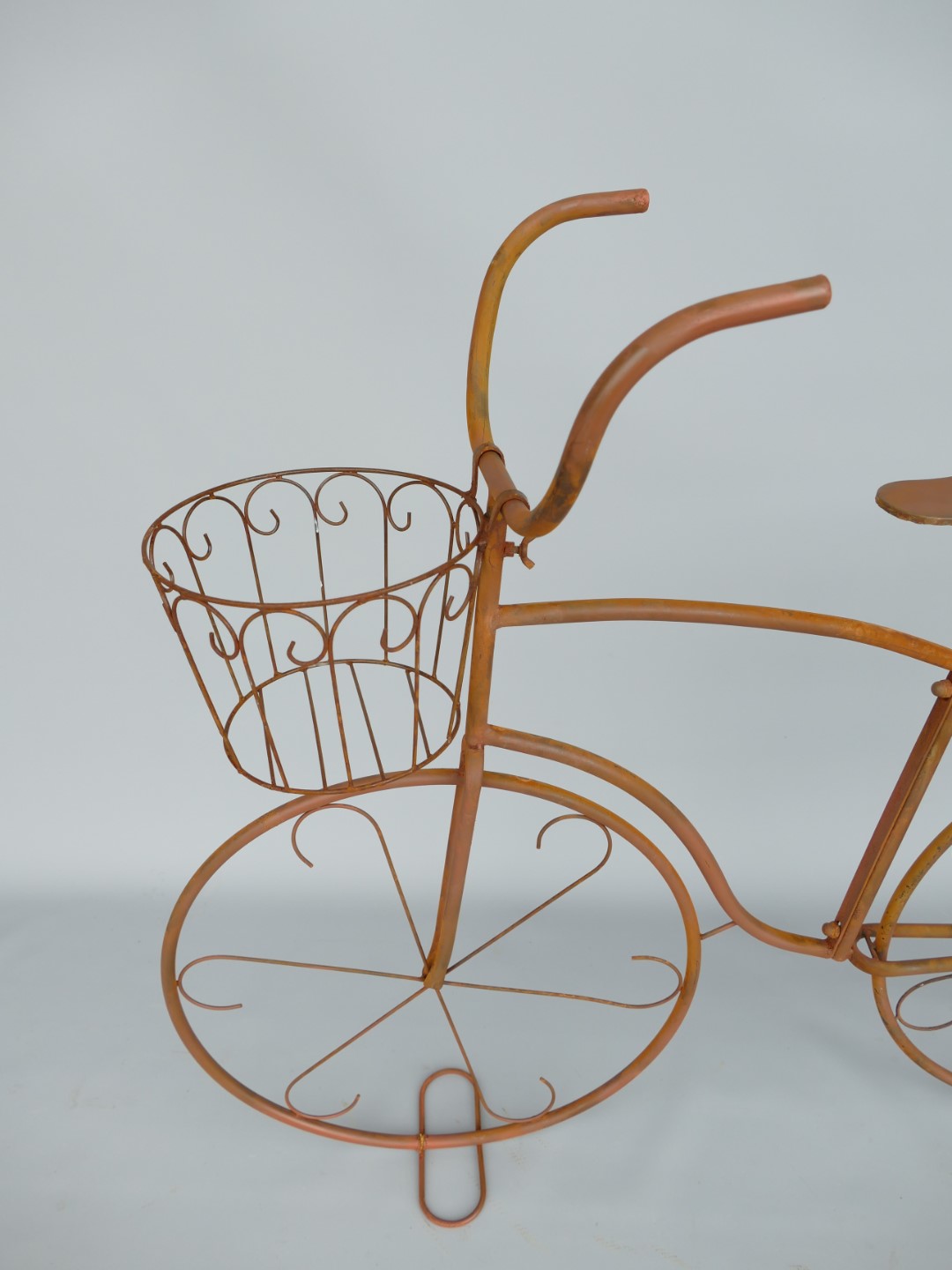 (*S) Blumen FAHRRAD Naturrost Farbig  L.112cm