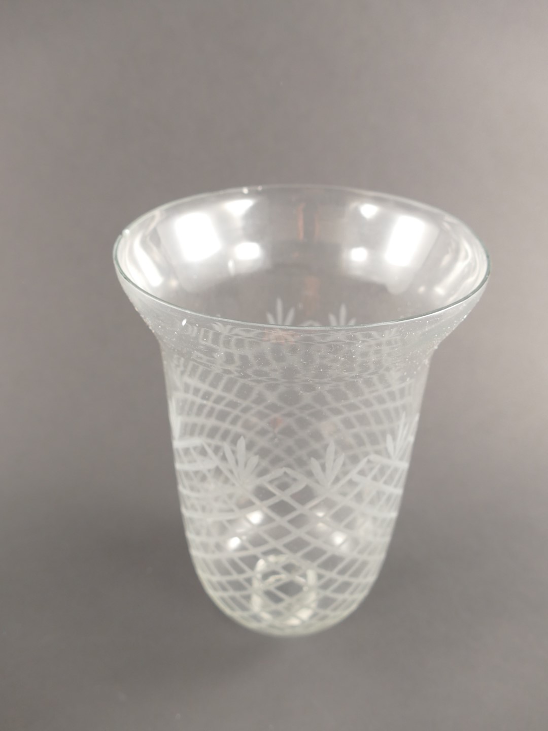 Windlicht GLAS!!! geschliffen H.23x15cm