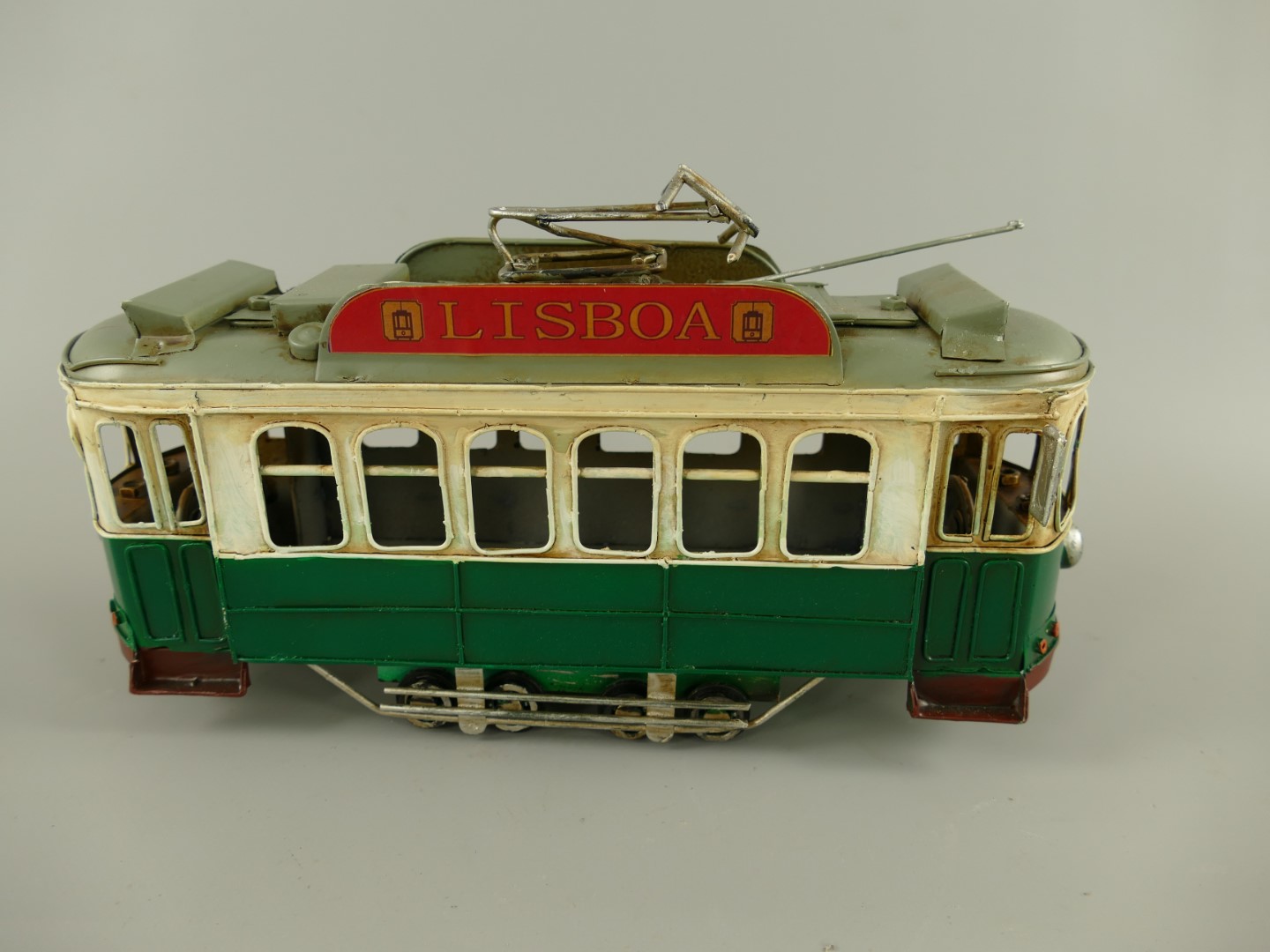 Straßenbahn Antik Eisen L.31x16cm