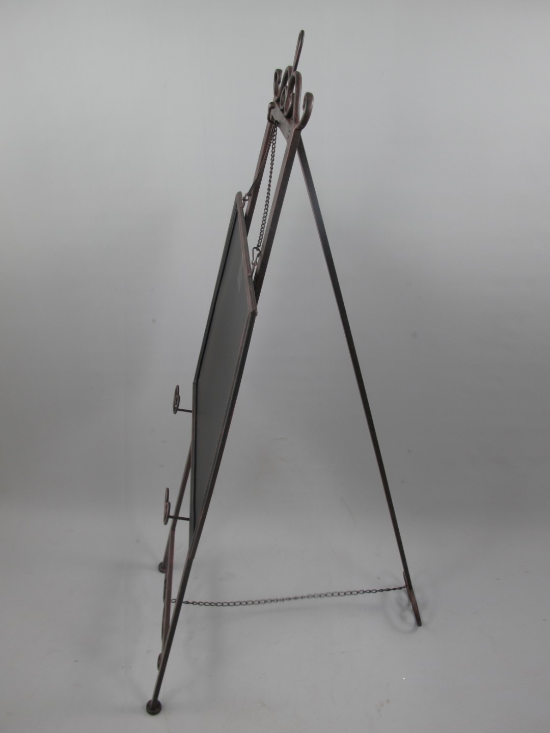(*S) Staffelei(Werbetafel) Eisen braun H.127x59cm