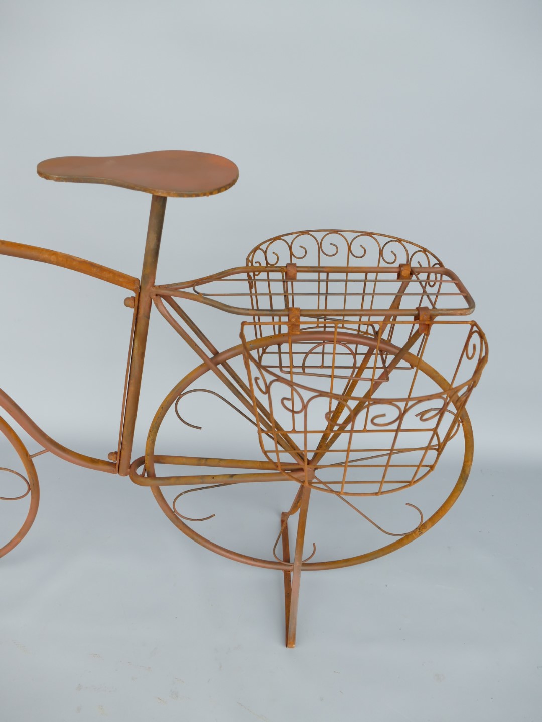 (*S) Blumen FAHRRAD Naturrost Farbig  L.112cm