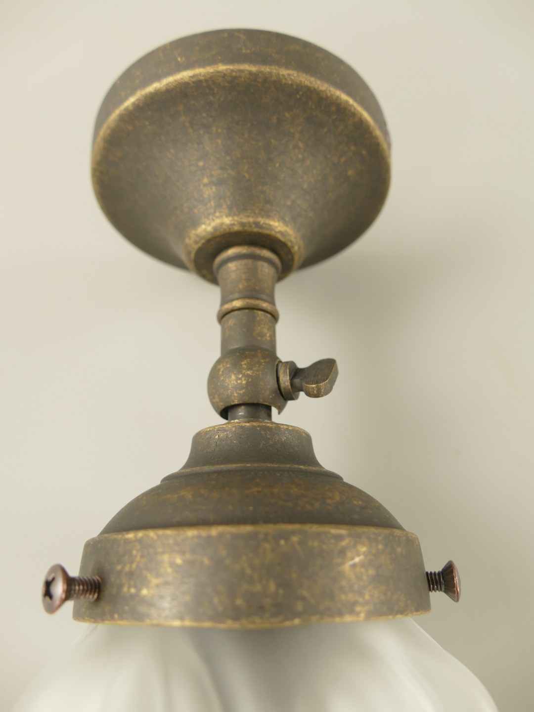Schirm/Lampe Messing brün.(162.076B6) H.25cm