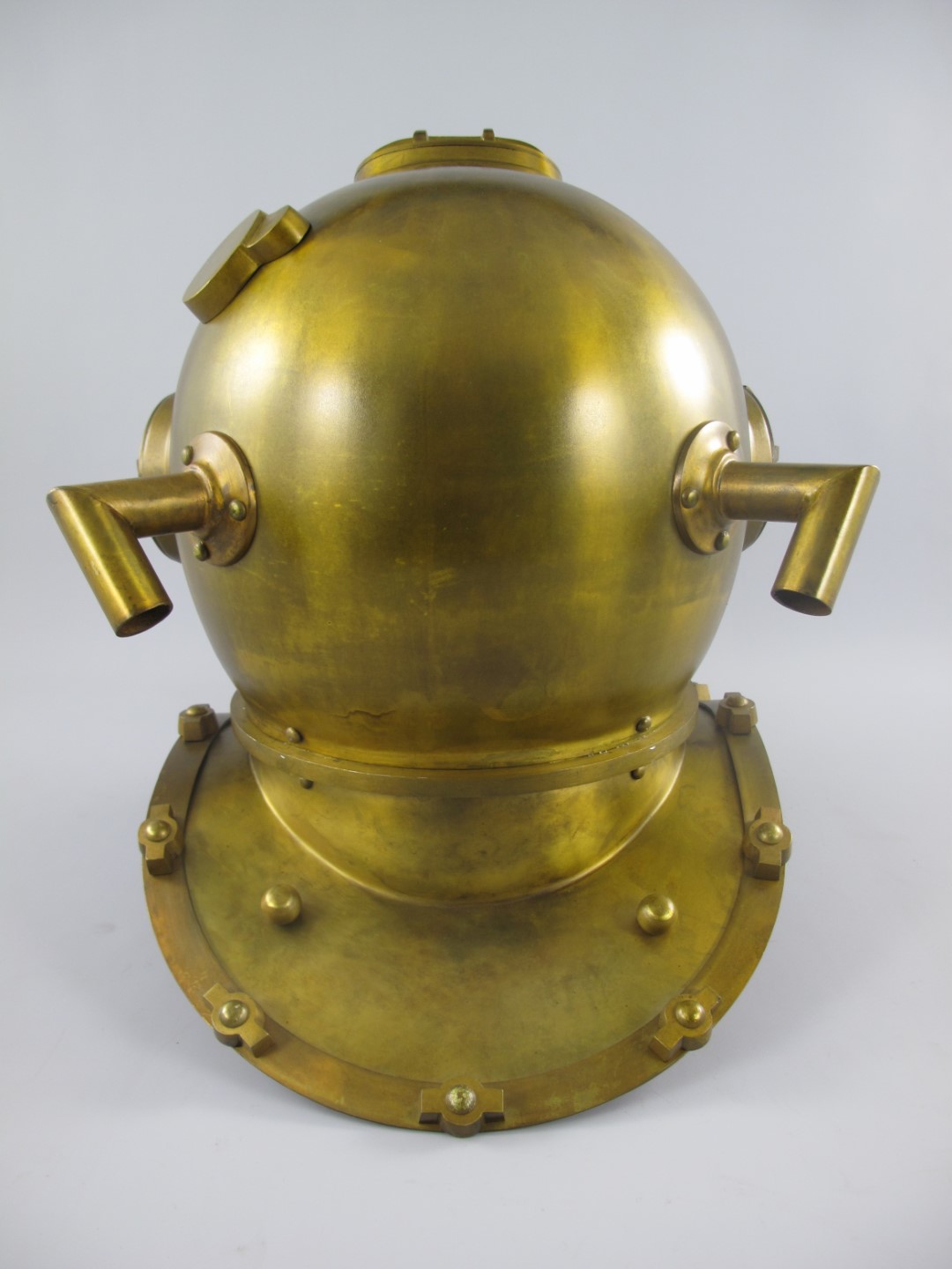Taucherhelm Messing brüniert H.47x50cm
