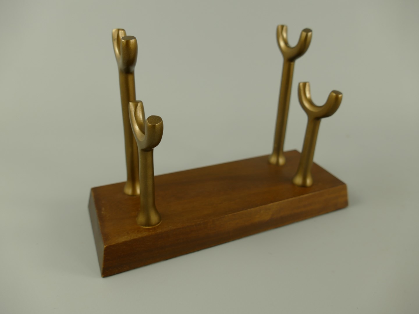 Brieföffner/Lupe brüniert liegend ständer L.24cm