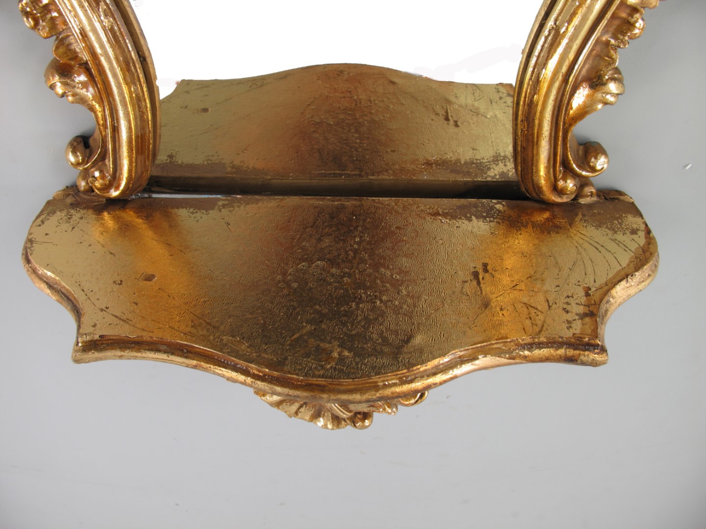 Wandspiegel Konsol Polystein GOLD H.67x38cm