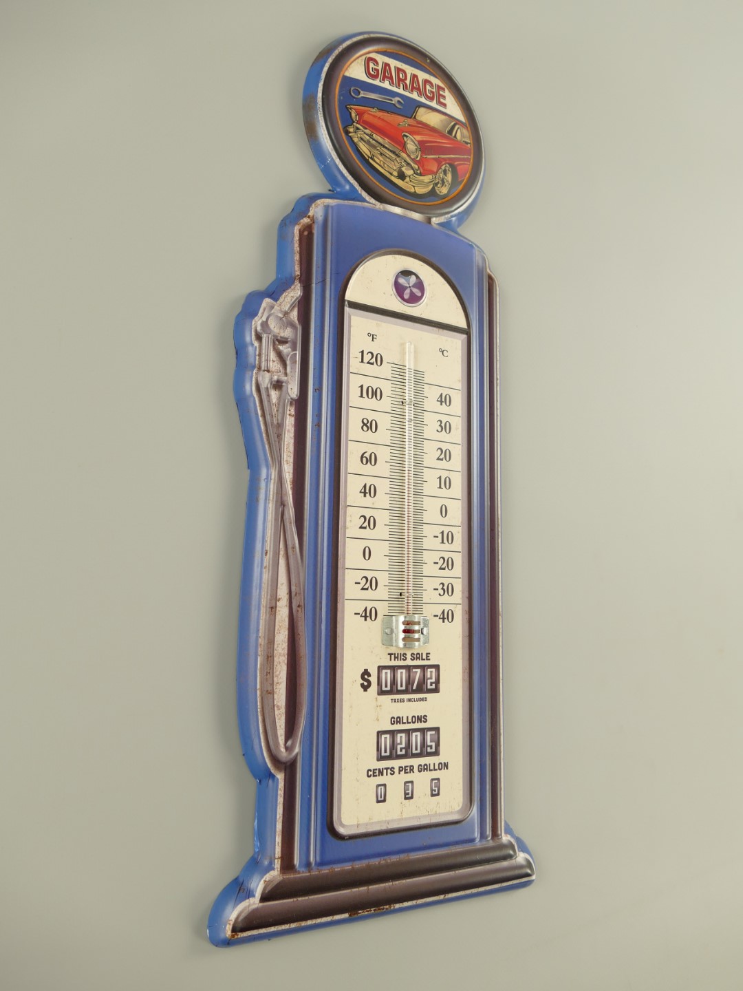 Thermometer Eisen Garage H.48cm