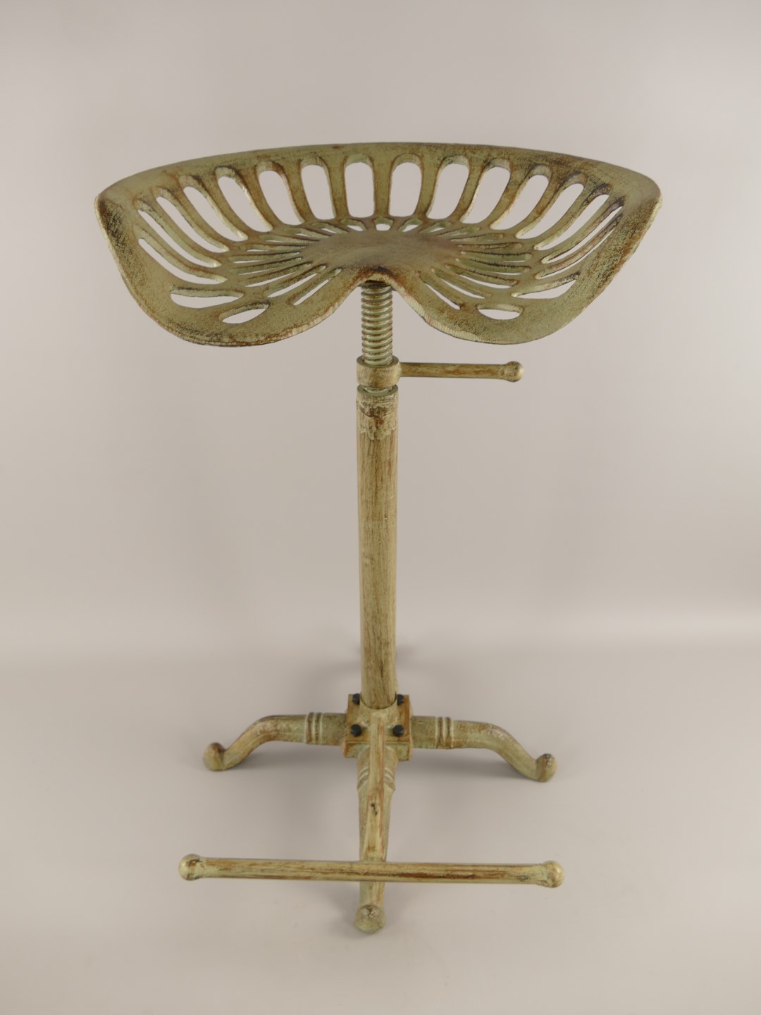 *ANG. Barstühl Gußeisen Farbig H.75x47cm
