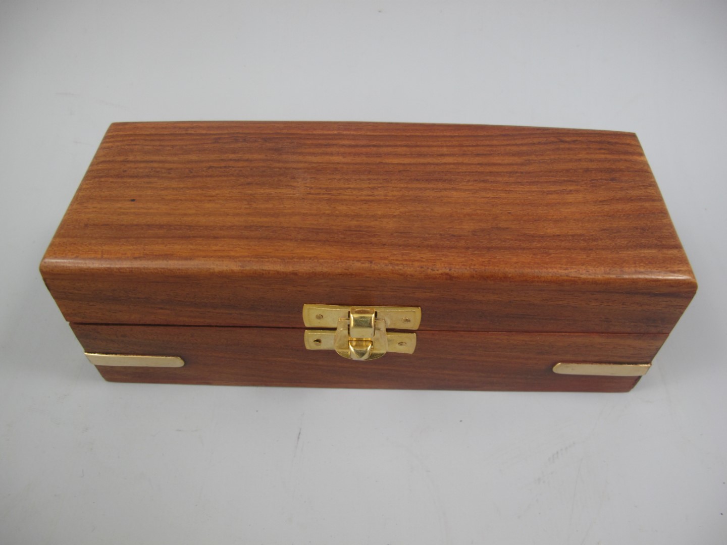 Fernrohr Messing brüniert Leder Holzbox L.15/35cm