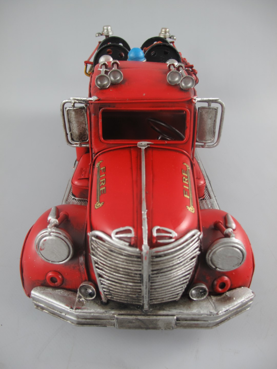 *ANG. Feuerwehrwagen Antik Eisen L.50x18cm