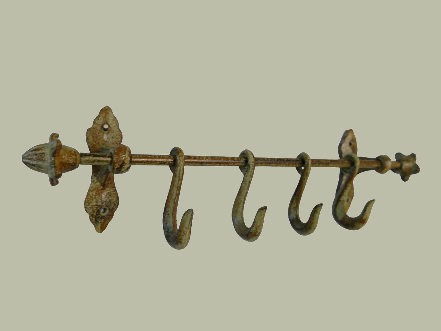 Wandhaken Eisen farbig L48cm