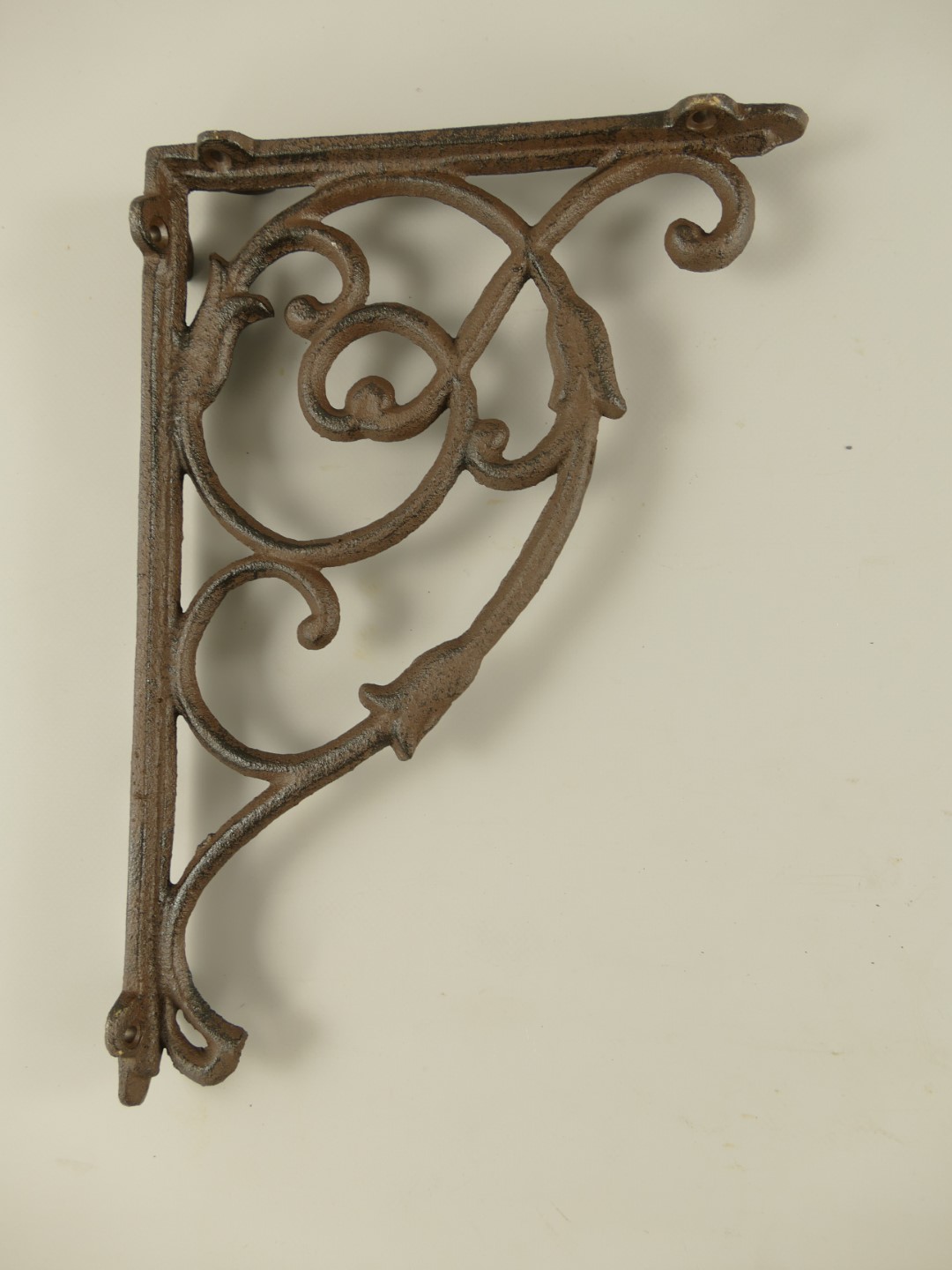 Regalstützen 2St. Gußeisen rustikal braun H.32cm