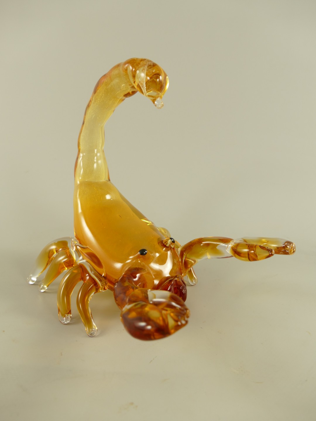 *ANG./SEPT. Glasfigur Skorpione farbe H.18cm
