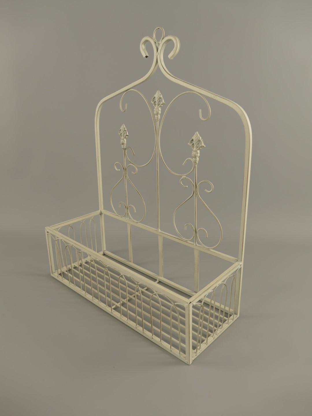 Wandhanger Eisen WEISS CREME farbig 3St.H.51cm