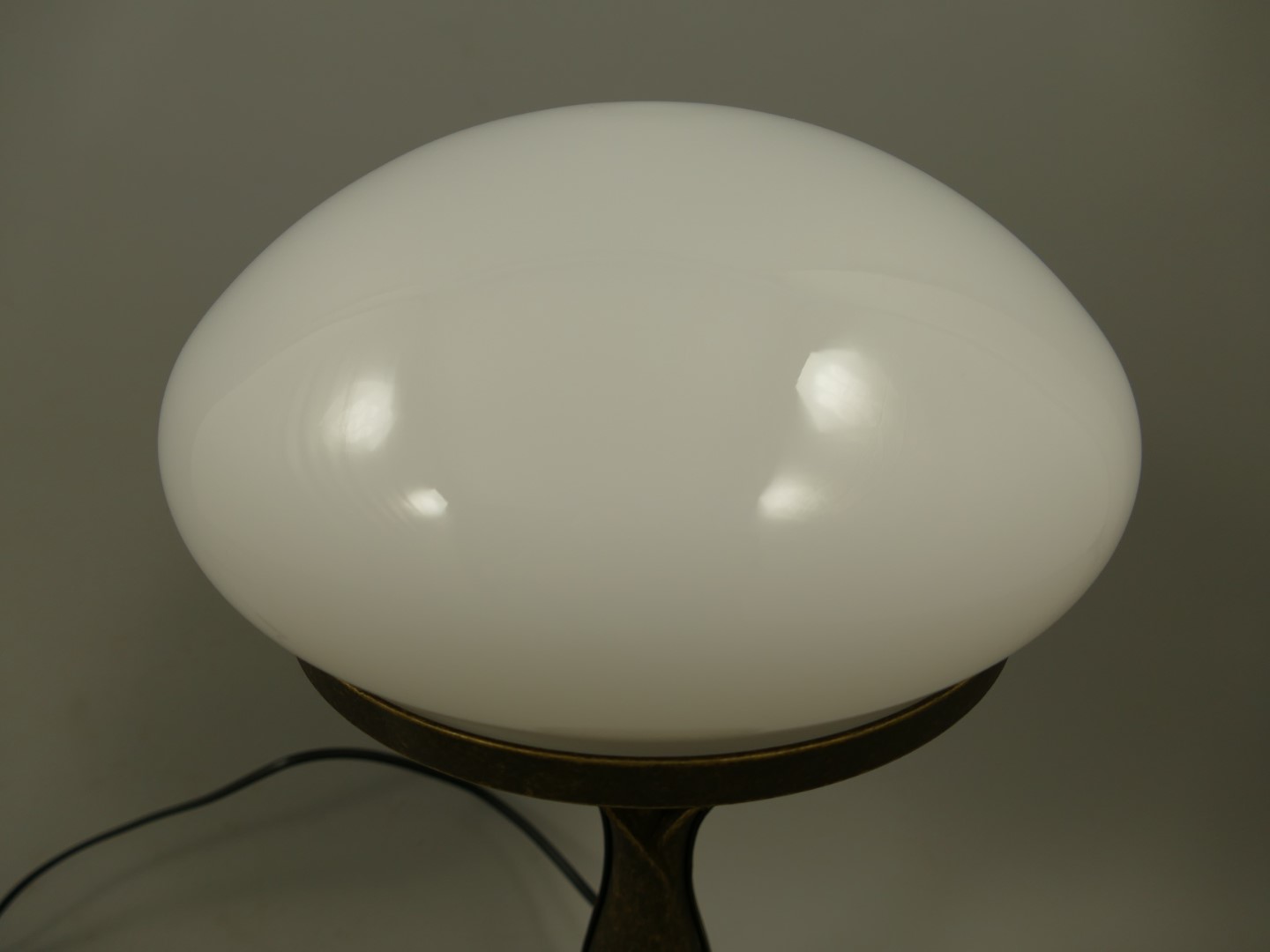 Pilzlampe Messing brüniert(215.050-25) H.42cm