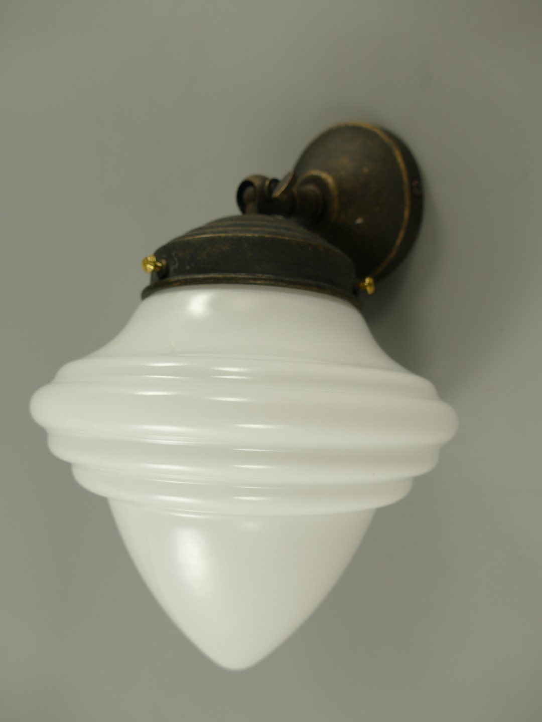 Lampe Messing brüniert Schirm(215.016H15) H.26cm
