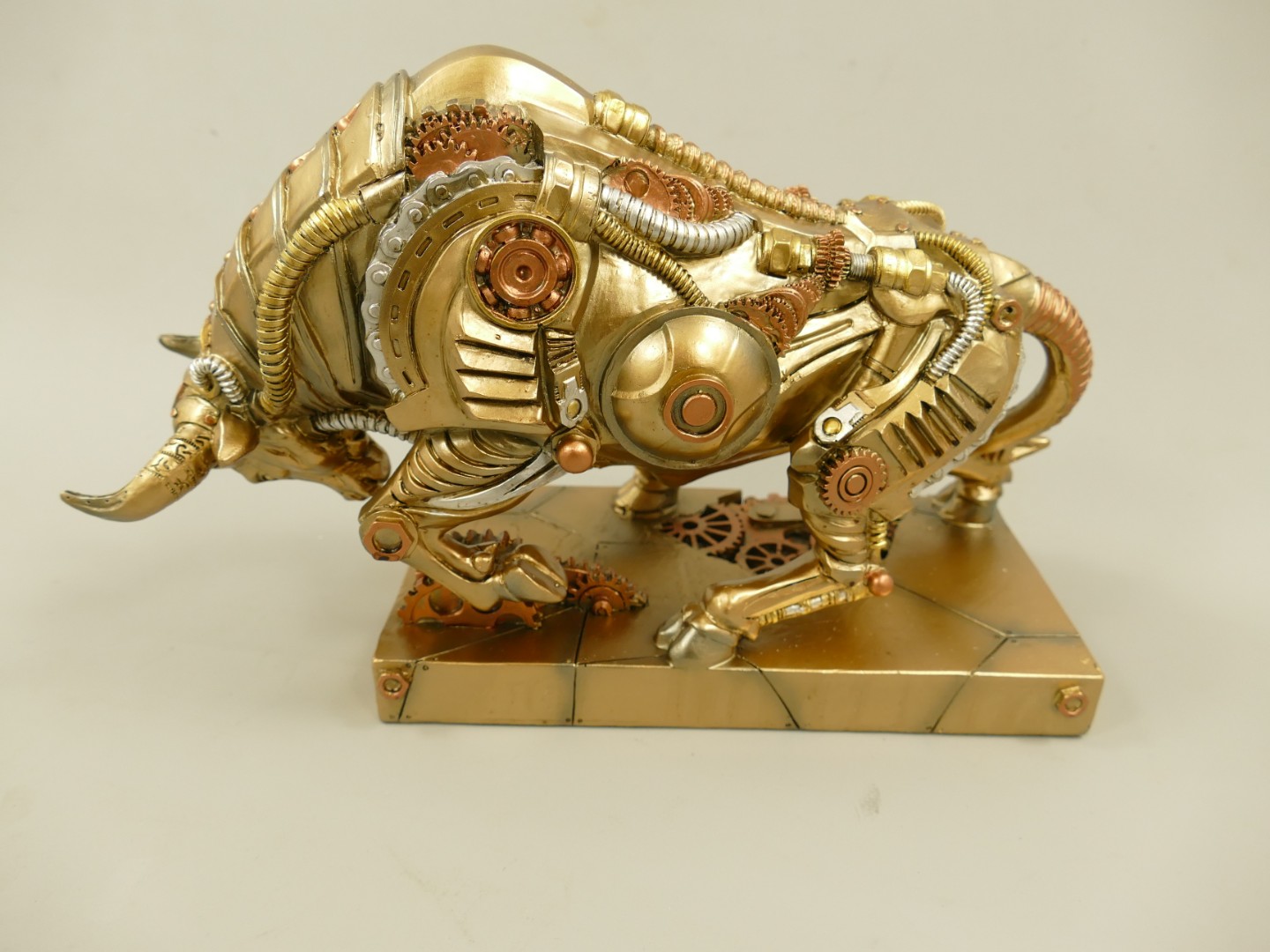 Figur Polystein Steampunk Bülle farbig L.34cm
