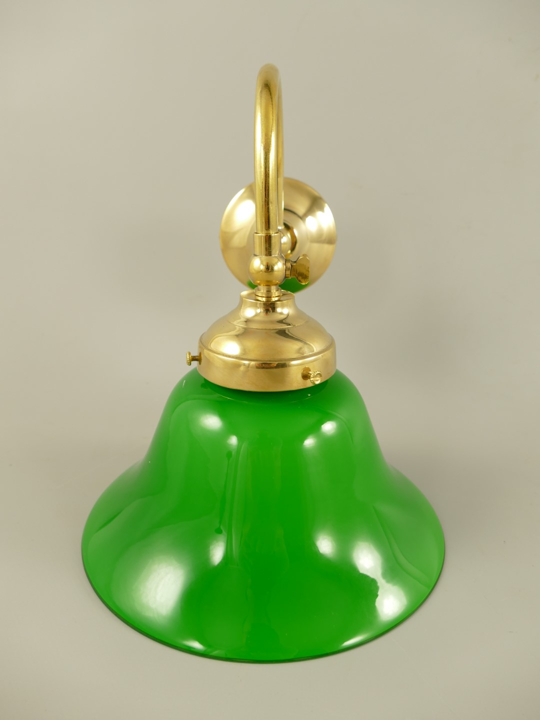 Wandlampe(E14) Messing Schirm(162.090G) H.23cm
