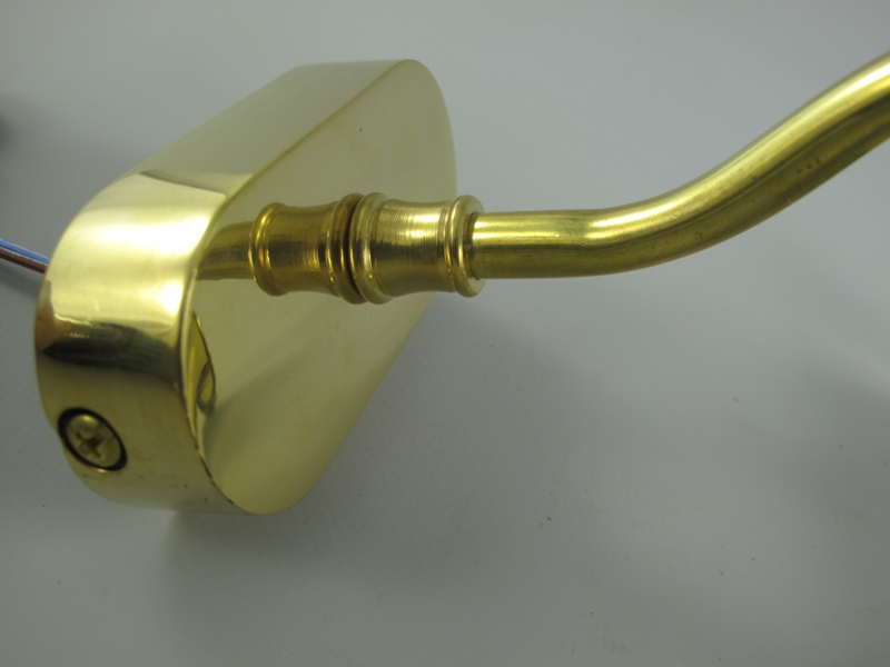 Bilderlampe Messing 1-Fassung B.20cm