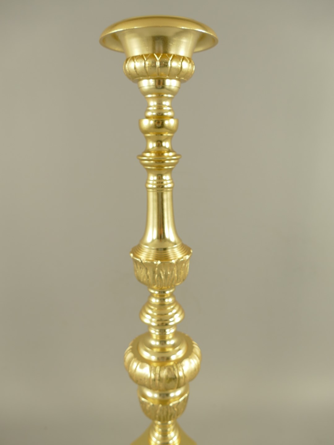 Barockleuchter ALU!! GOLD farbe H.66x19cm