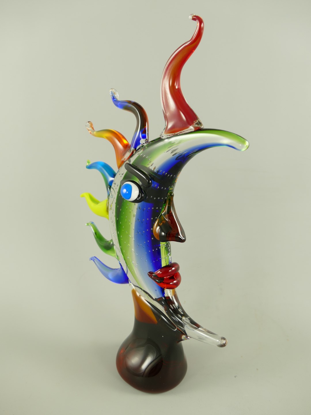 Glas Mond farbe H.44x28cm