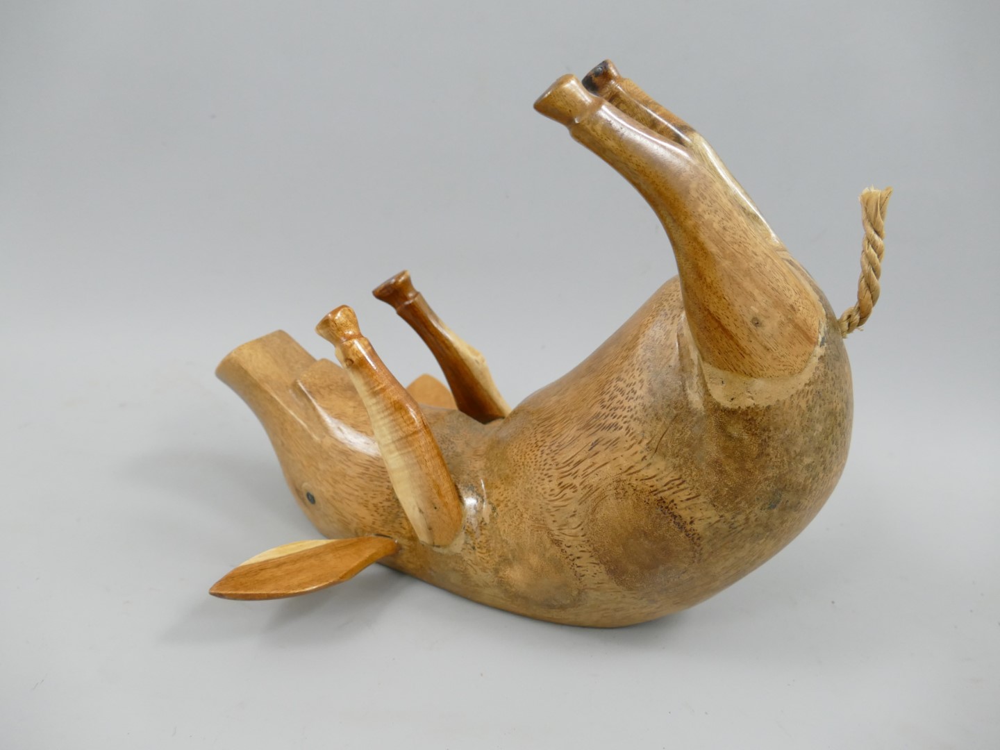 *NT Weinregal SCHWEIN!! TEAK L.30x23cm