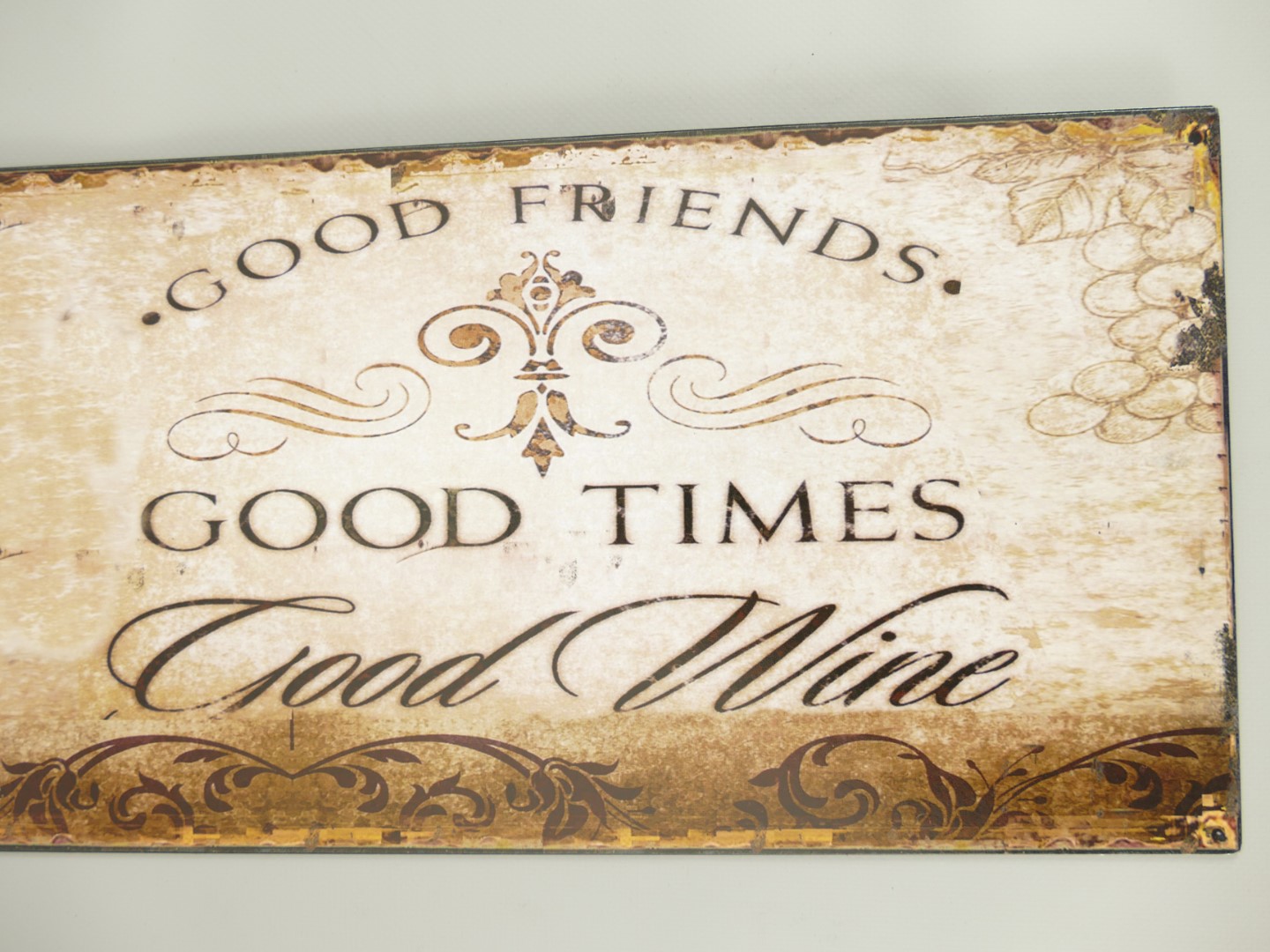Wandschild Eisen Good Times H.20x50cm