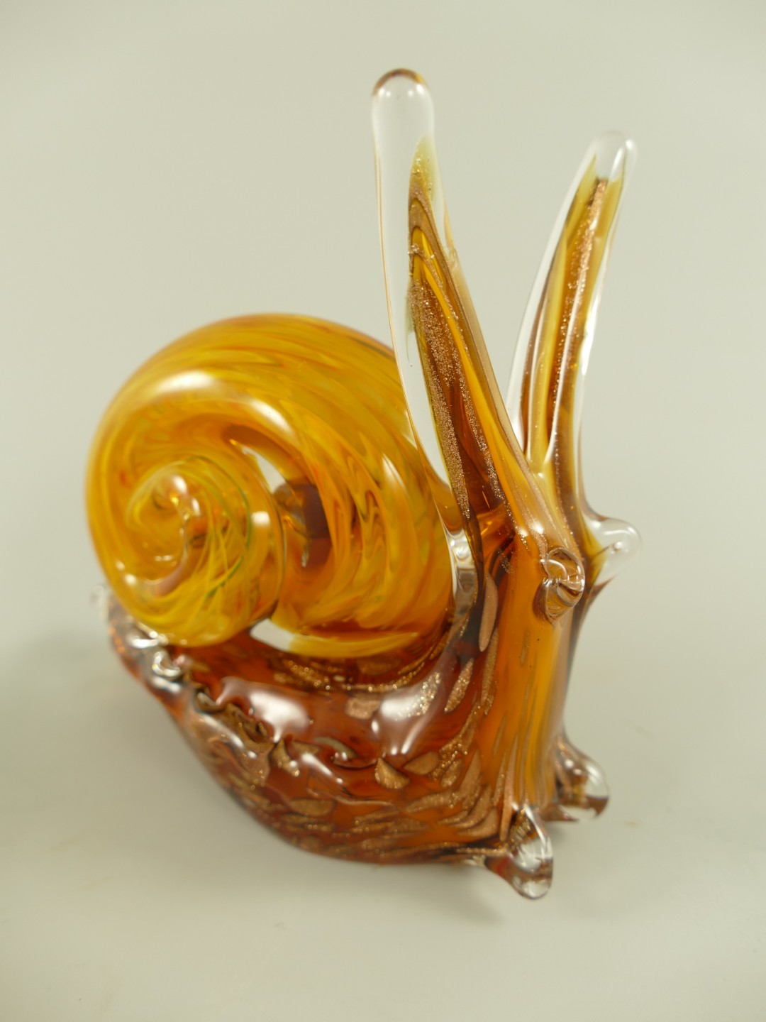 Glasfigur Schnecke farbe H.13cm