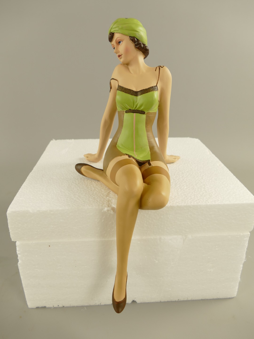 Badepuppe Polystein farbe H.32cm