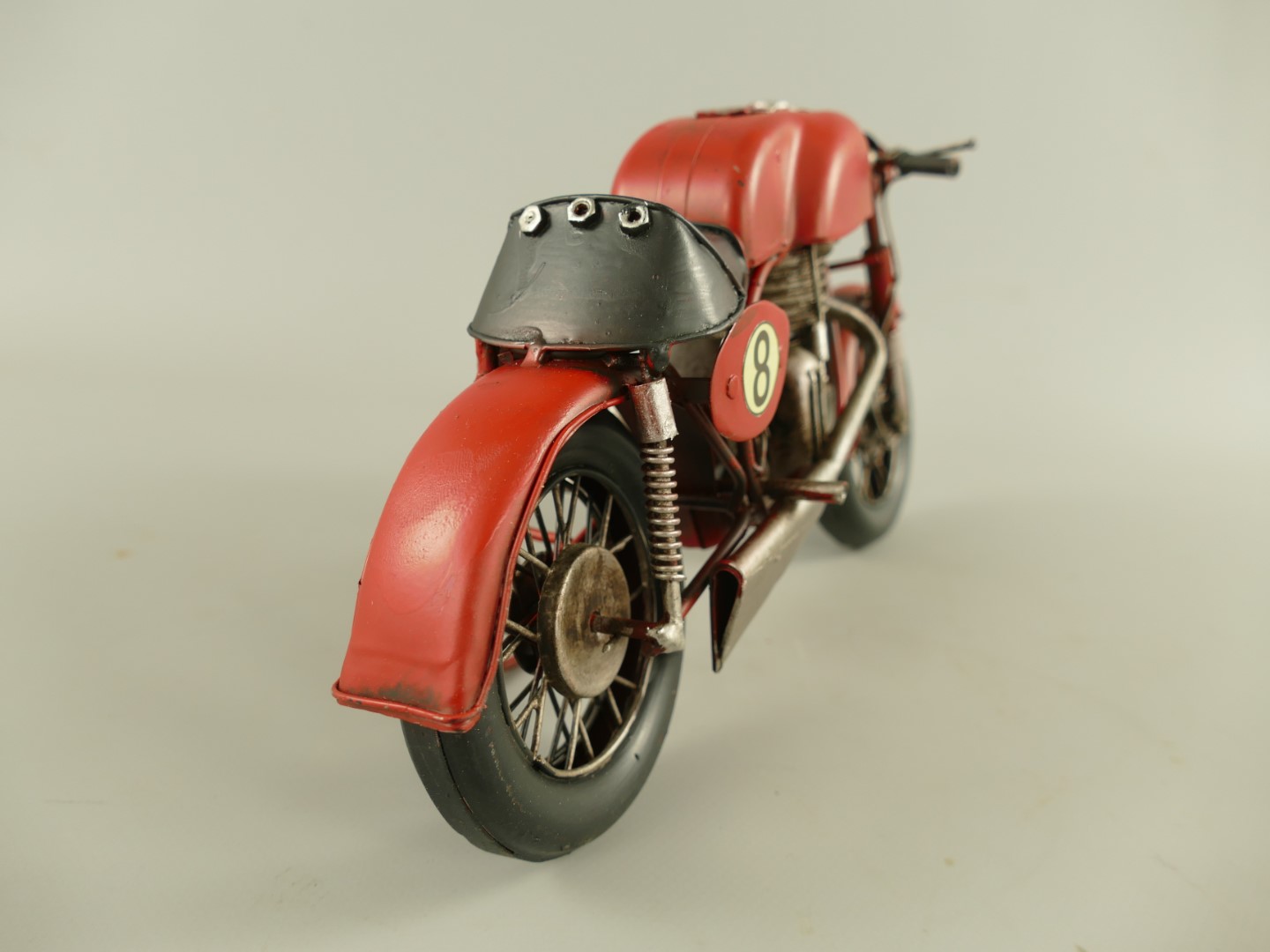 Motor Antik Eisen rot L.30x15cm