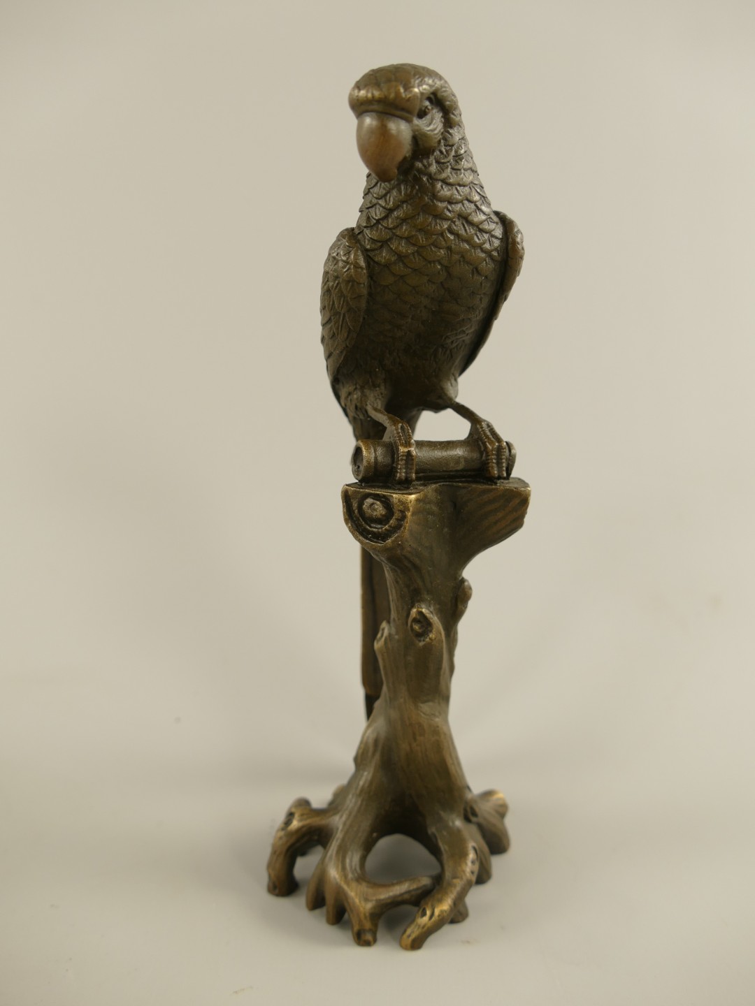 Figur Bronze Papagei  H.18x6cm