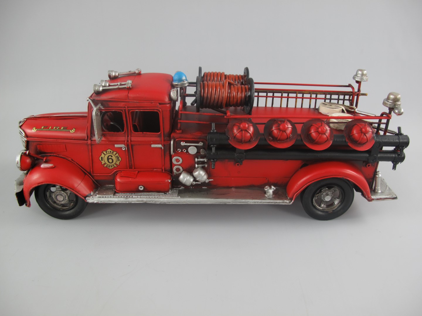 *ANG. Feuerwehrwagen Antik Eisen L.50x18cm