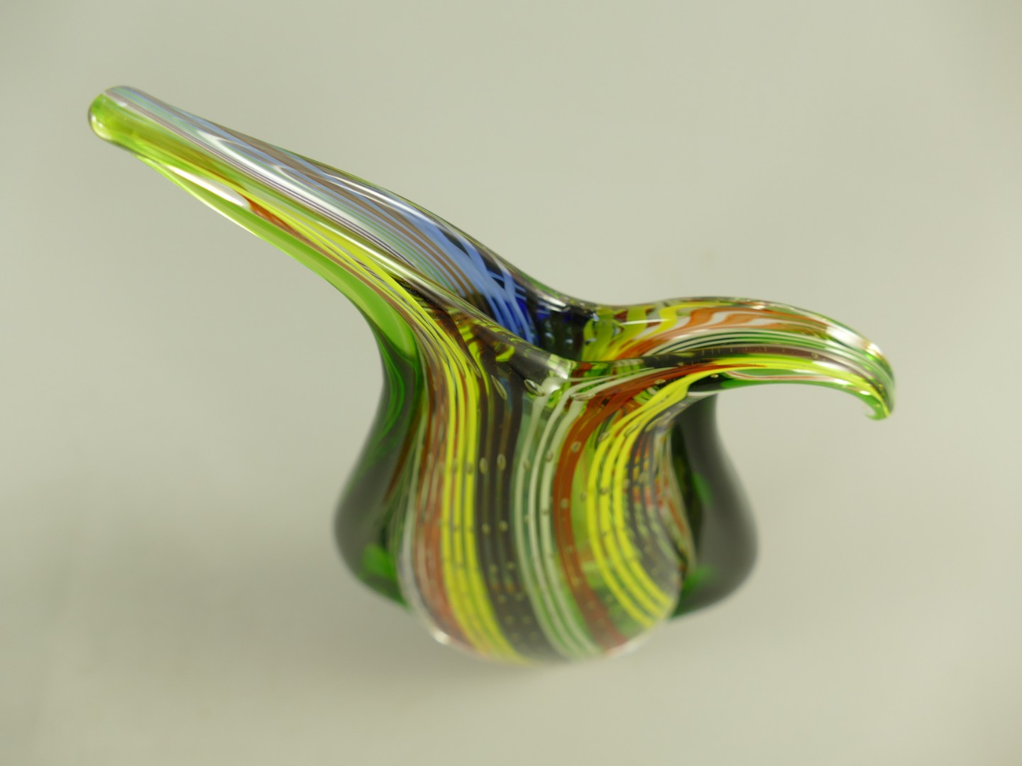 Glas Vase farbe H.27cm