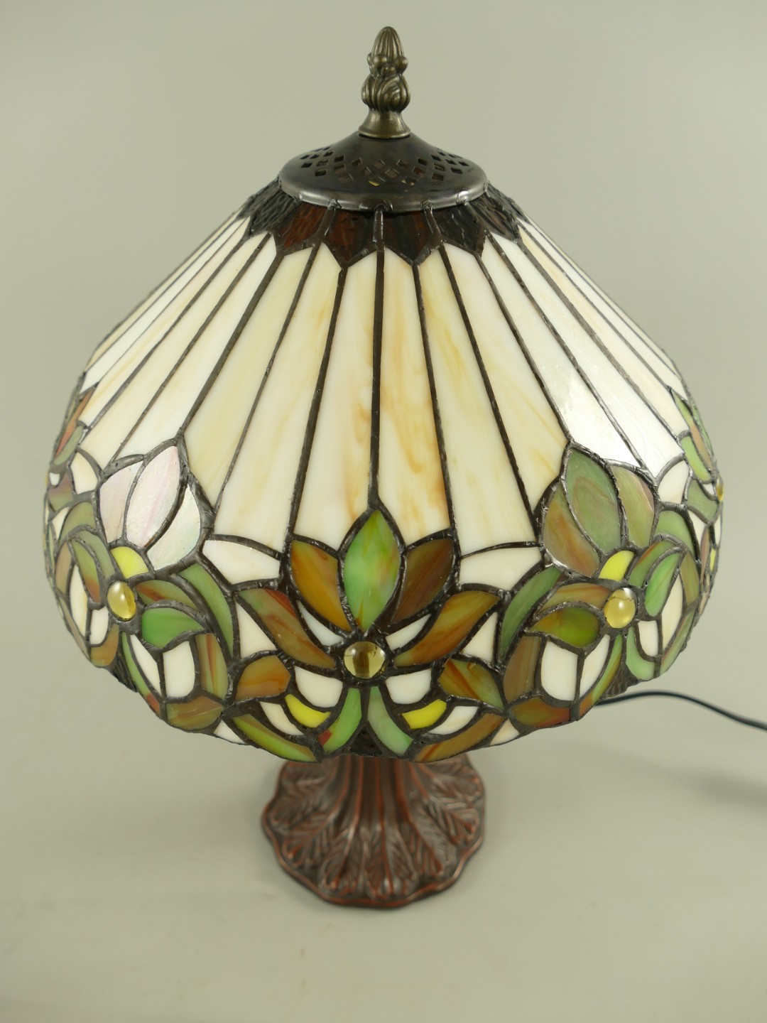 Lampe Tiffany fassung E27 H.42cm