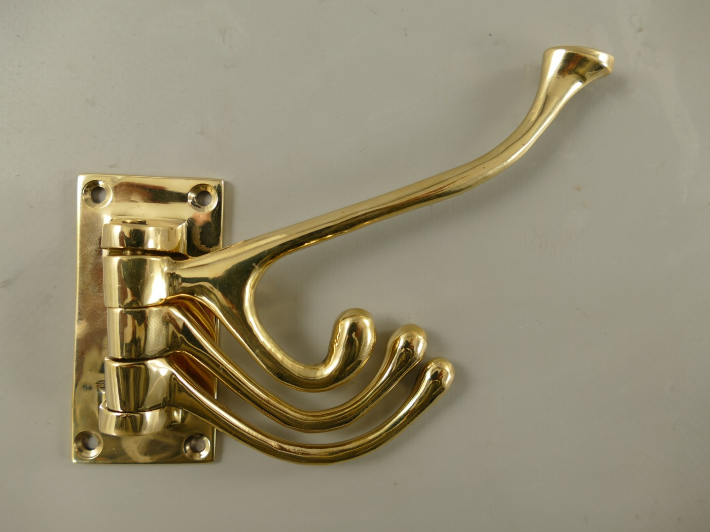 Garderobenhaken Messing H.12cm