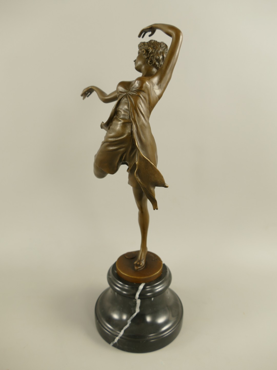 Figur Bronze Ballerina H.38x16x12cm