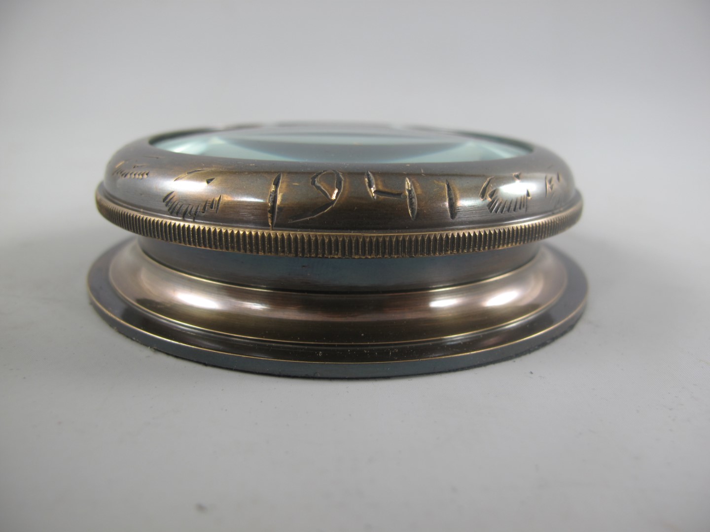 Kompaß Messing brüniert D.9x3cm